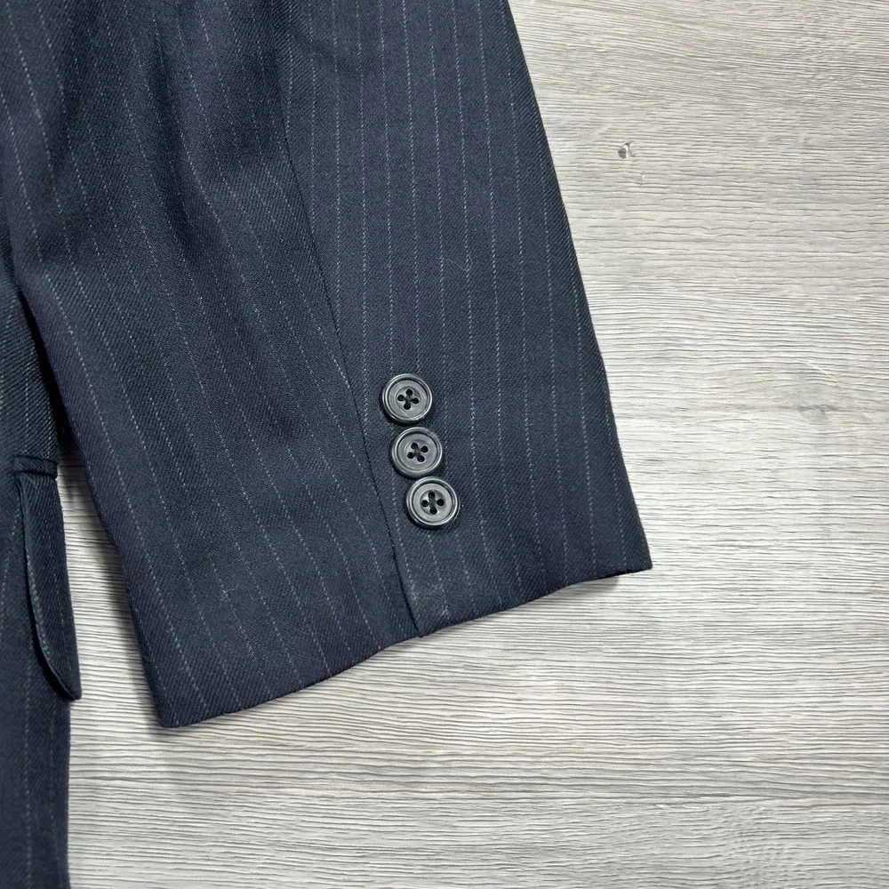 Kuppenheimer Blazer Mens 42R Navy Pinstripe 2 Button‎ Vented Suit Jacket